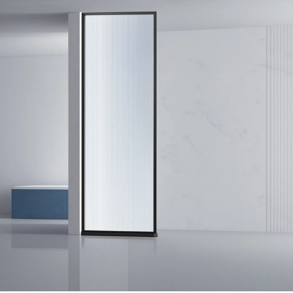 Item: Frameless hinge shower enclosure